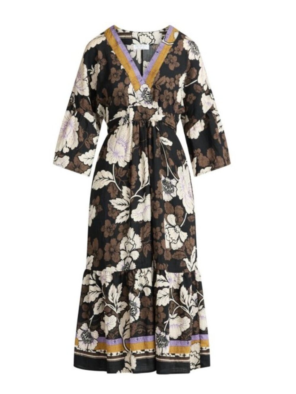 Sofia Vergara Women's Tie Back Dress with Wide Sleeves - Size Large (12-14)